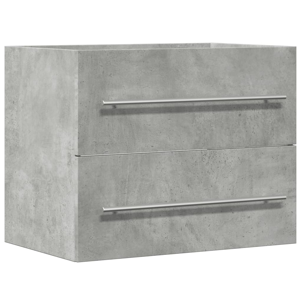 Sink Cabinet Concrete Grey 60x38,5x48 cm Engineered Wood