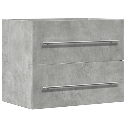 Sink Cabinet Concrete Grey 60x38,5x48 cm Engineered Wood