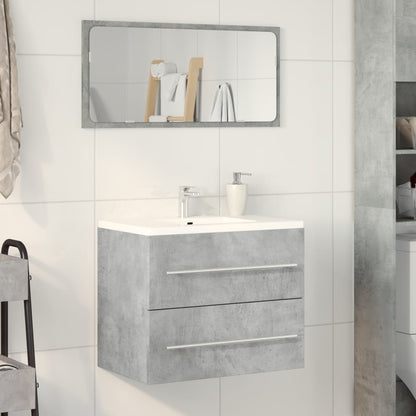 Sink Cabinet Concrete Grey 60x38,5x48 cm Engineered Wood