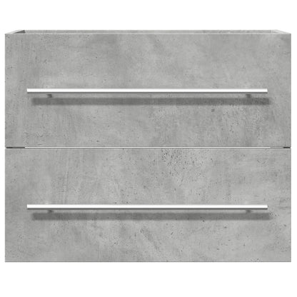 Sink Cabinet Concrete Grey 60x38,5x48 cm Engineered Wood