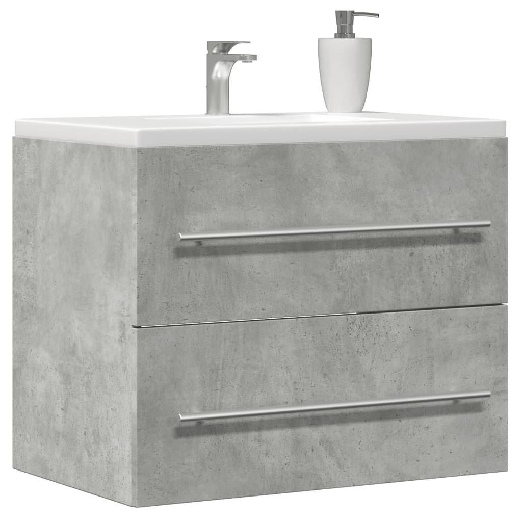 Sink Cabinet Concrete Grey 60x38,5x48 cm Engineered Wood