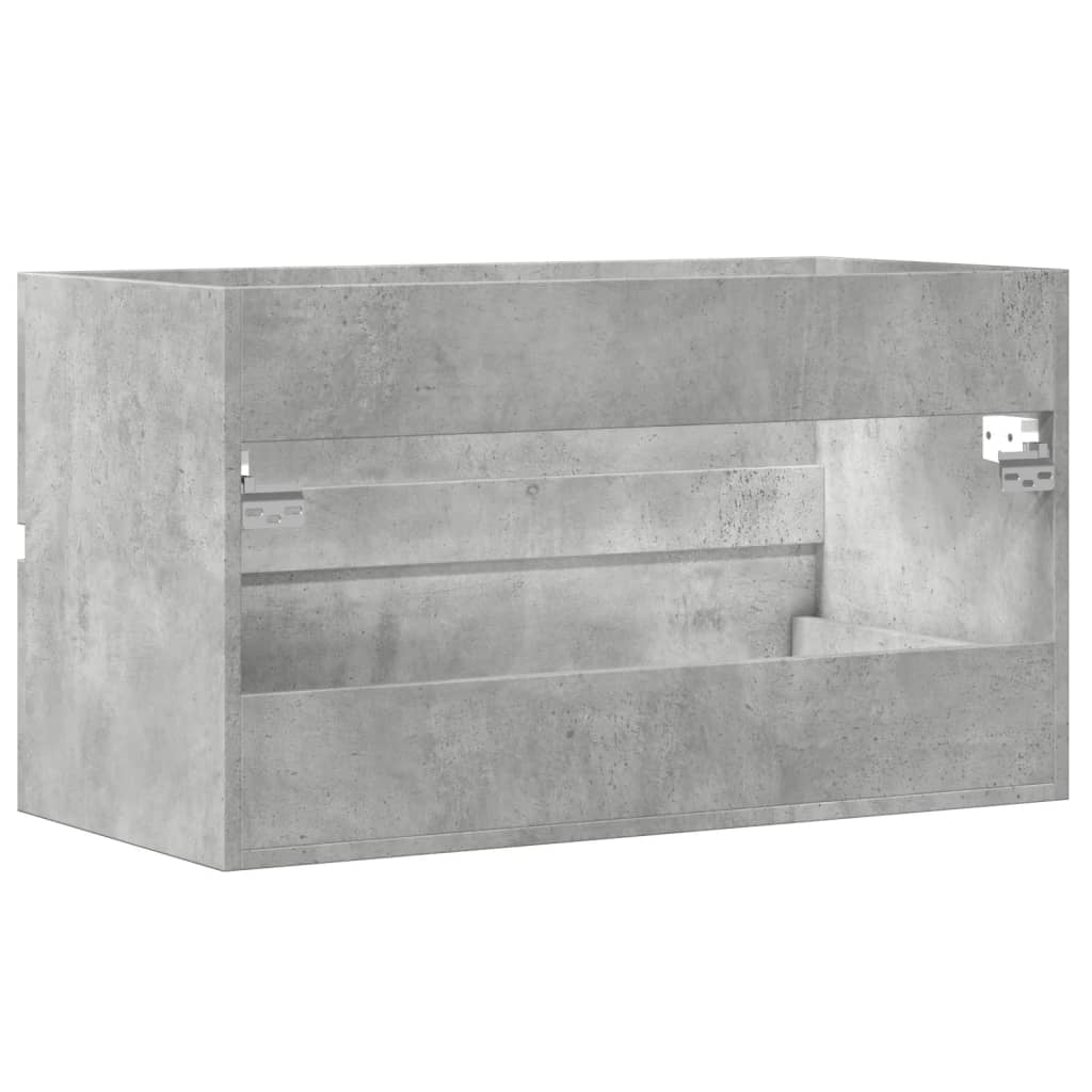 Bathroom Hanging Cabinet Concrete Grey 80x38.5x45 cm