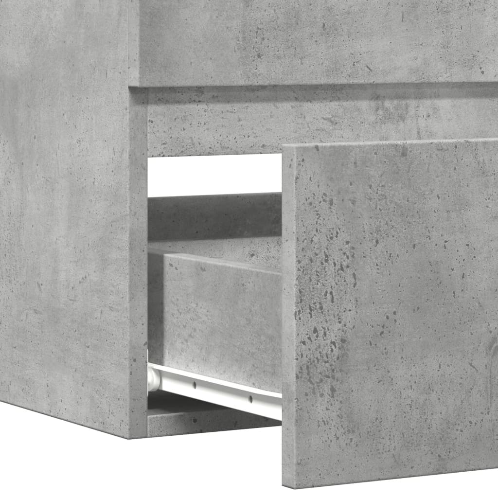 Bathroom Hanging Cabinet Concrete Grey 80x38.5x45 cm