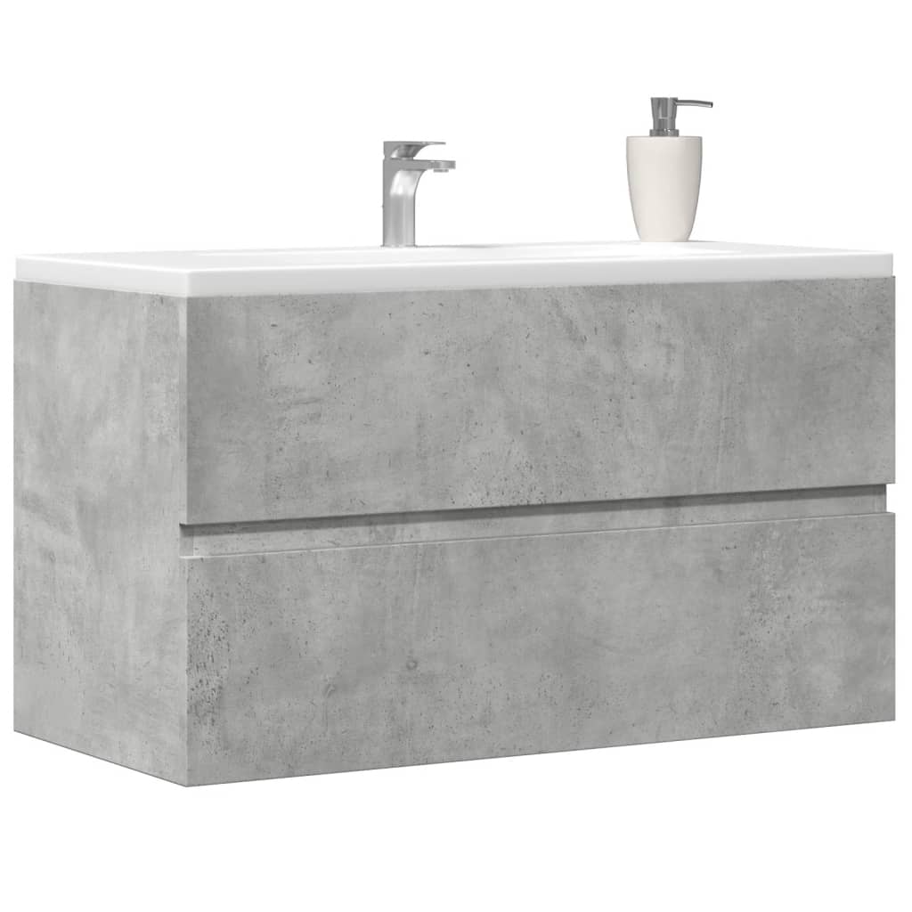 Bathroom Hanging Cabinet Concrete Grey 80x38.5x45 cm
