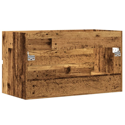 Bathroom Hanging Cabinet Old Wood 80x38,5x45 cm Engineered Wood