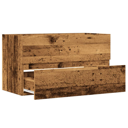 Bathroom Hanging Cabinet Old Wood 80x38,5x45 cm Engineered Wood