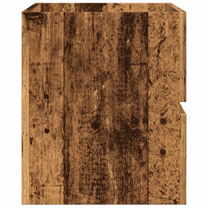 Sink Cabinet Old Wood 90x38,5x45 cm Engineered Wood