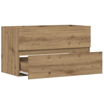 Sink Cabinet Artisian Oak 90x38.5x45 cm Engineered Wood