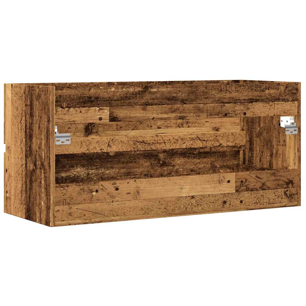 Sink Cabinet Old Wood 100x38.5x45 cm Engineered Wood