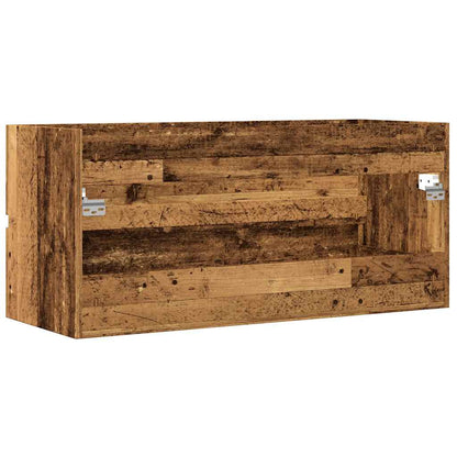 Sink Cabinet Old Wood 100x38.5x45 cm Engineered Wood