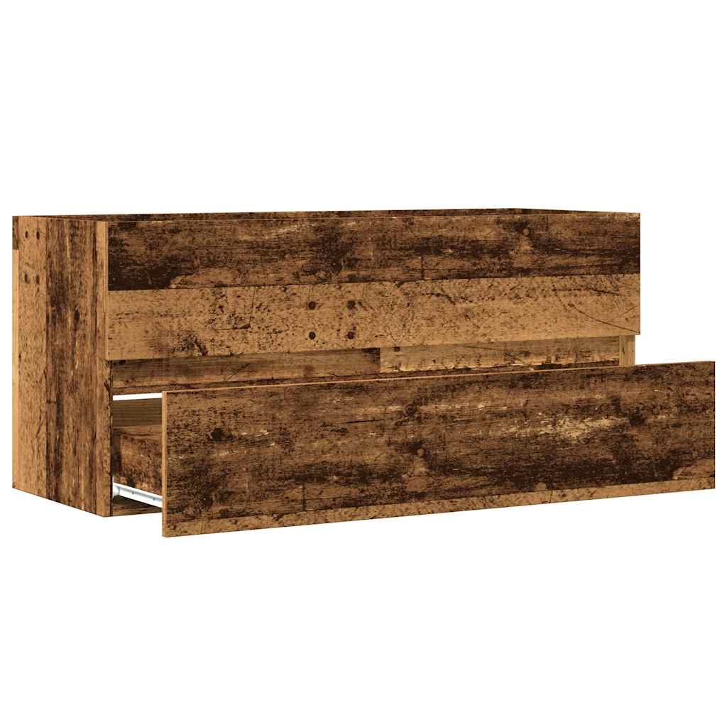 Sink Cabinet Old Wood 100x38,5x45 cm Engineered Wood