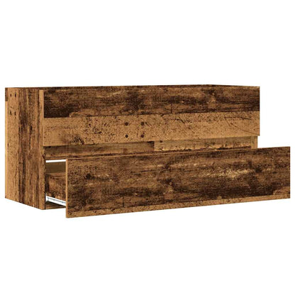 Sink Cabinet Old Wood 100x38,5x45 cm Engineered Wood