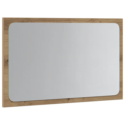 Bathroom Mirror with LED Light Artisan Oak 60x8.5x38 cm