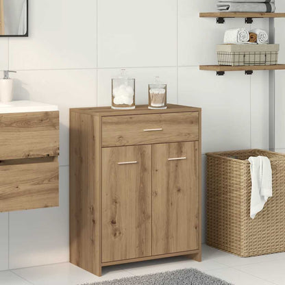 Bathroom Cabinet Artisan Oak 60x33x80 cm Engineered Wood