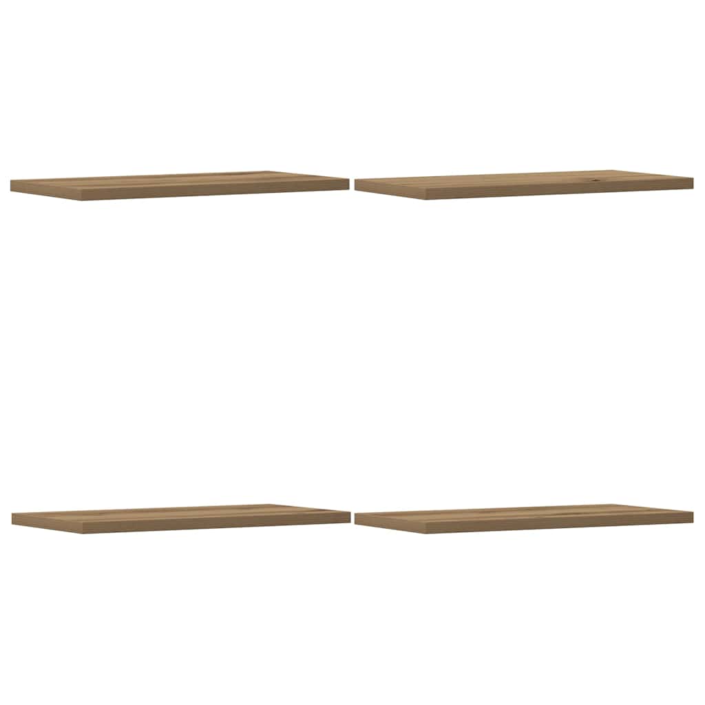 Wall Shelves 4 pcs Artisan Oak 40x20x1.5 cm Engineered Wood