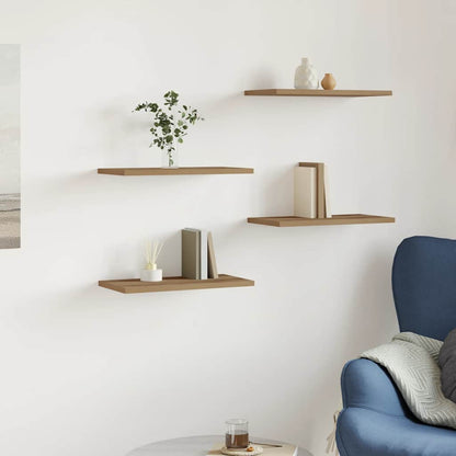 Wall Shelves 4 pcs Artisan Oak 40x20x1.5 cm Engineered Wood