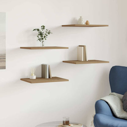 Bookshelf Boards 4 pcs Artisan Oak 40x30x1.5 cm Engineered Wood