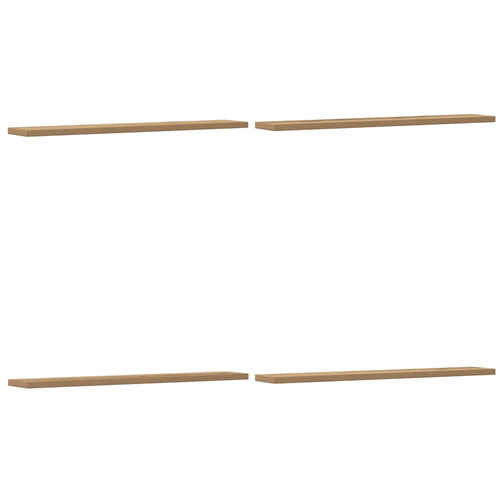 Wall Shelves 4 pcs Artisan Oak 60x20x1,5 cm Engineered Wood