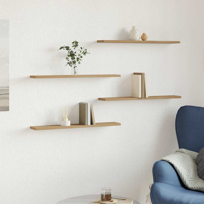 Wall Shelves 4 pcs Artisan Oak 60x20x1,5 cm Engineered Wood