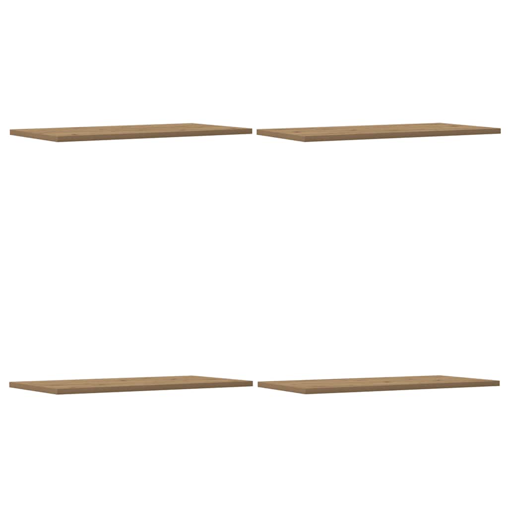 Wall Shelves 4 pcs Artisan Oak 60x30x1,5 cm Engineered Wood