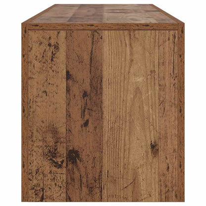 TV Cabinet with LED Lights Old Wood 140x36,5x40 cm Engineered Wood