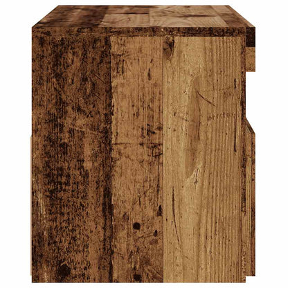 TV Cabinets with LED Lights 2 pcs Old Wood Engineered Wood