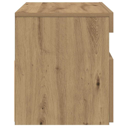 2 Piece TV Cabinet Set with LED Lights Artisan Oak Engineered Wood