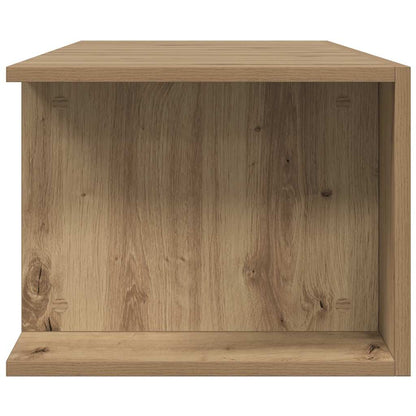 TV Cabinet with LED Lights Artisan Oak 135x39x30 cm Engineered Wood