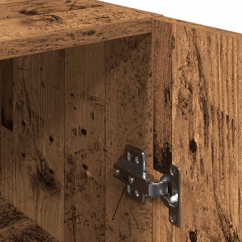 2 Piece TV Cabinet Set Old Wood 30,5x30x90 cm Engineered Wood