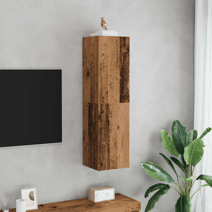 TV Cabinet Old Wood 30,5x30x110 cm Engineered Wood