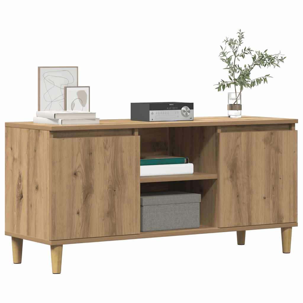 TV Cabinet Artisan Oak 102x35x50 cm Engineered Wood