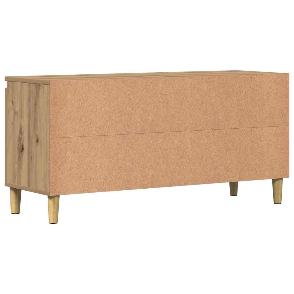 TV Cabinet Artisan Oak 102x35x50 cm Engineered Wood