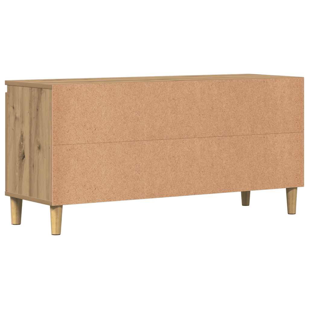 TV Cabinet Artisan Oak 102x35x50 cm Engineered Wood