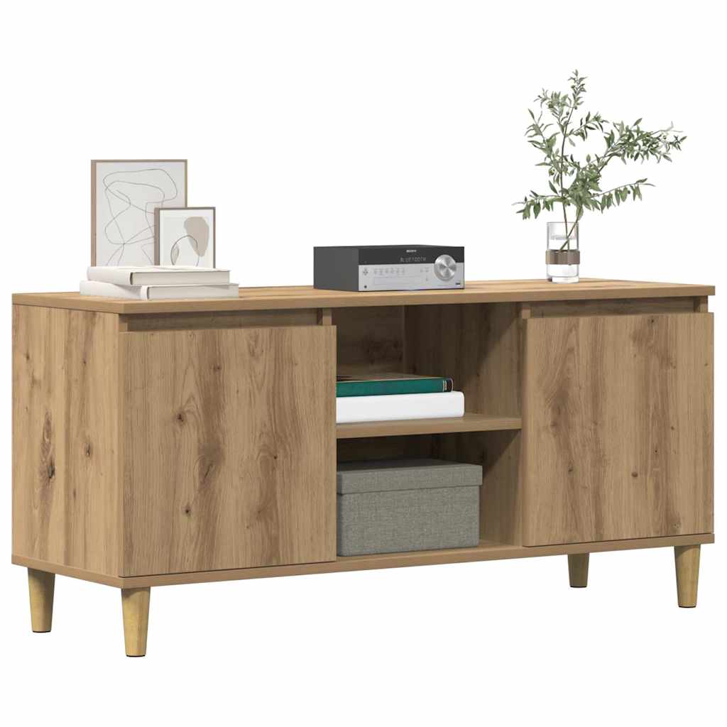 TV Cabinet Artisan Oak 102x35x50 cm Engineered Wood