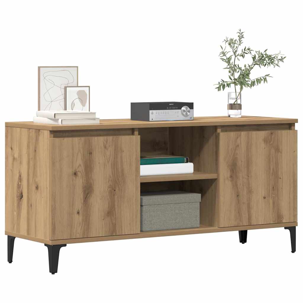 TV Cabinet Artisan Oak 102x35x50 cm Engineered Wood