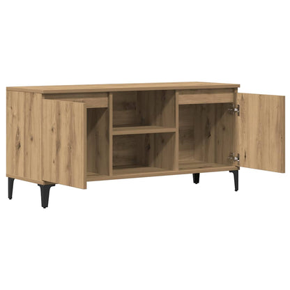 TV Cabinet Artisan Oak 102x35x50 cm Engineered Wood