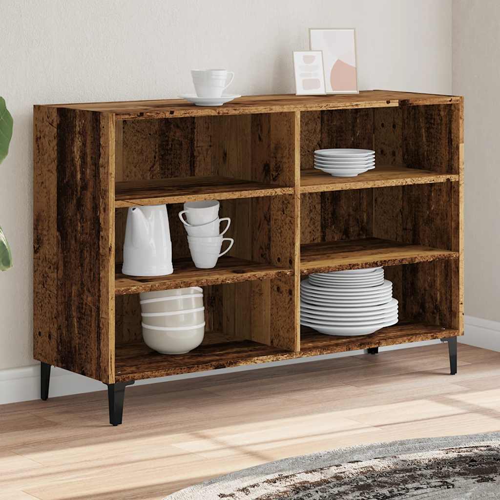 Sideboard Old Wood 103.5x35x70 cm Engineered Wood