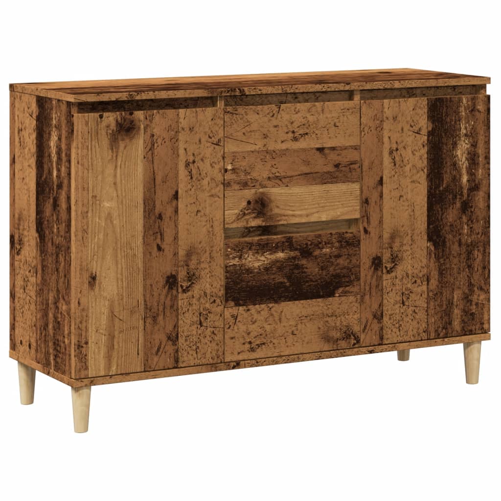 Sideboard Old Wood 102x35x70 cm Engineered Wood