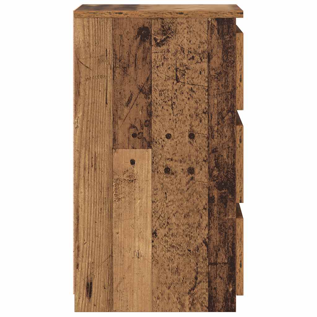 Bedside Cabinets 2 pcs Old Wood 40x35x62.5 cm Engineered Wood