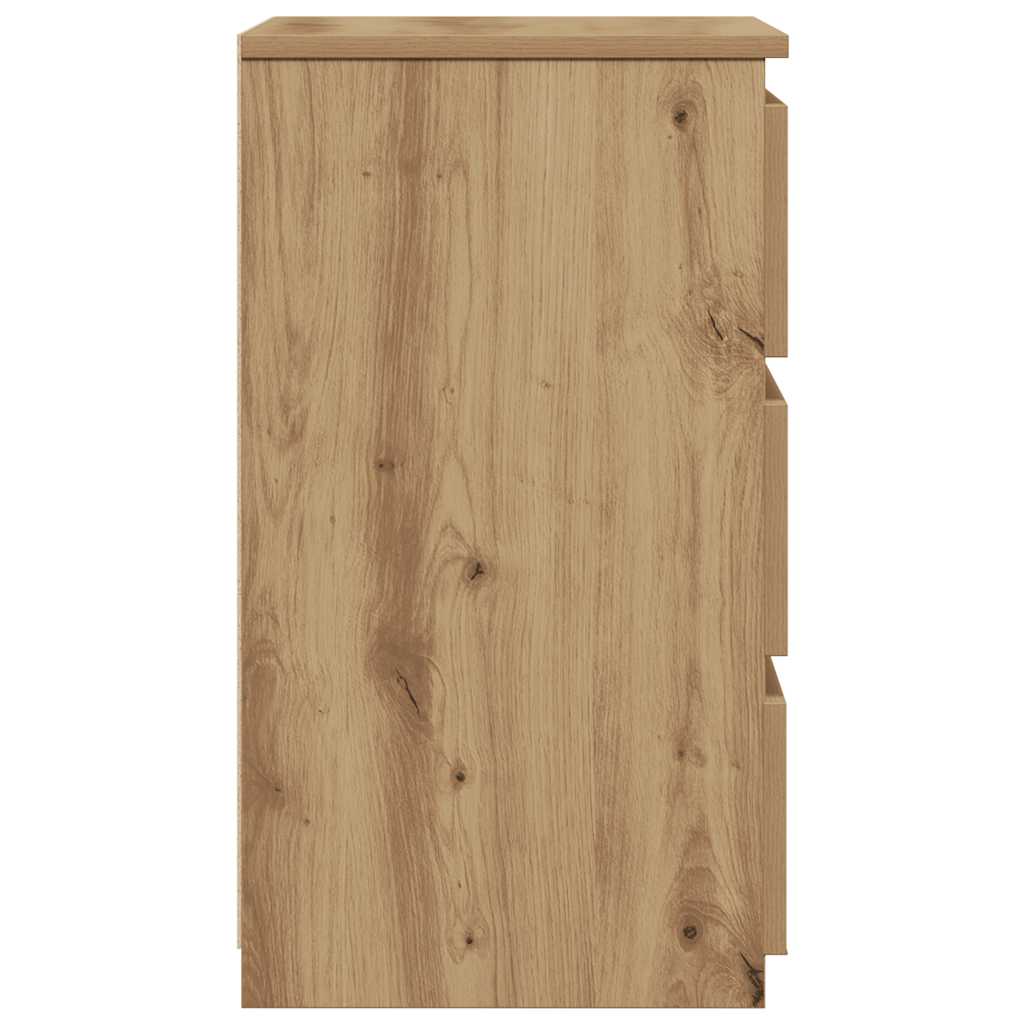 Bedside Cabinet Artisan Oak 40x35x62,5 cm Engineered Wood