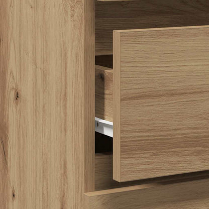 Bedside Cabinet Artisan Oak 40x35x62,5 cm Engineered Wood