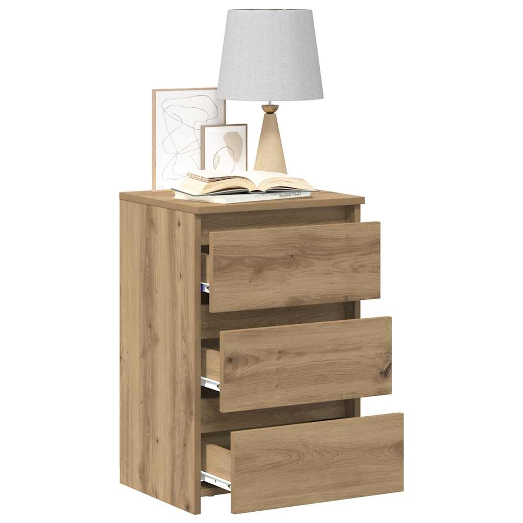 Bedside Cabinets 2 pcs Artisan Oak 40x35x62.5cm Engineered Wood