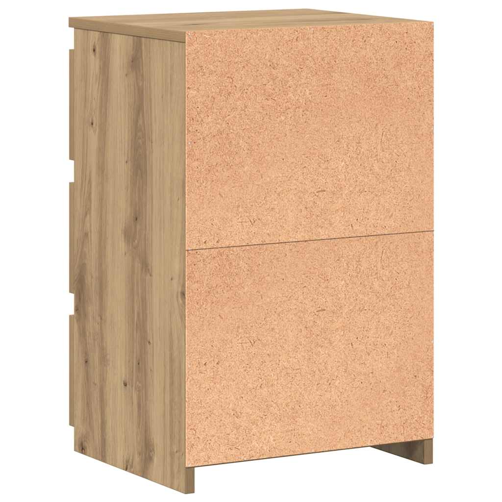Bedside Cabinets 2 pcs Artisan Oak 40x35x62.5 cm Engineered Wood