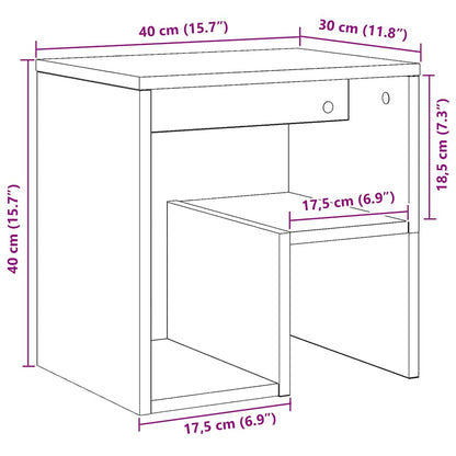 Bedside Cabinets 2 pcs Artisan Oak 40x30x40 cm Engineered Wood