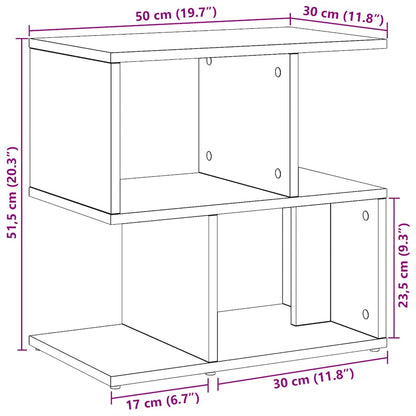 Bedside Cabinets 2 pcs Artisan Oak 50x30x51.5cm Engineered Wood