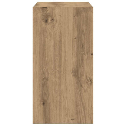 Side Table Artisan Oak 50x26x50 cm Engineered Wood