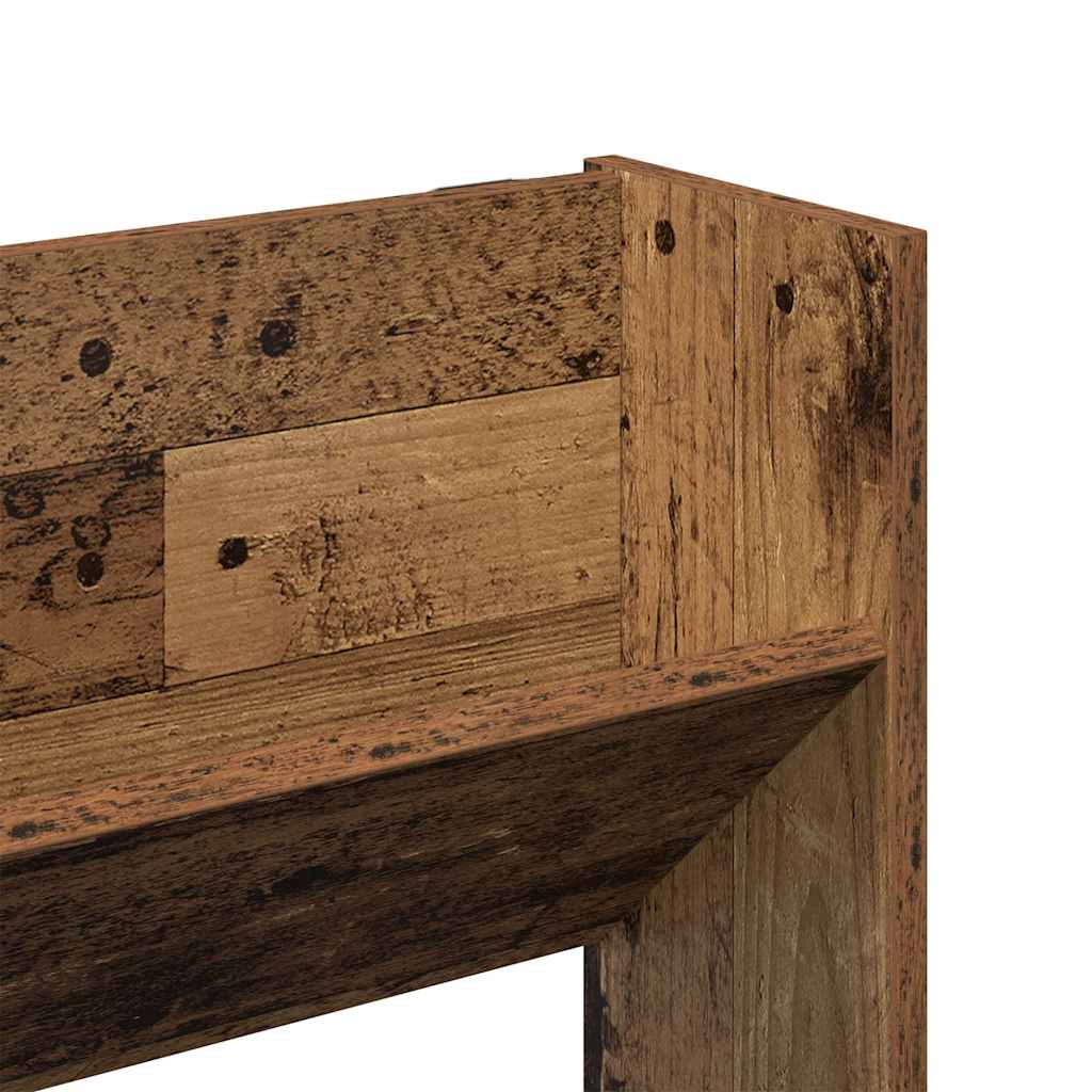Wall Shoe Cabinet Old Wood 80x18x90 cm Engineered Wood