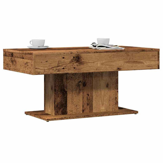 Coffee Table Old Wood 96x50x45 cm Engineered Wood