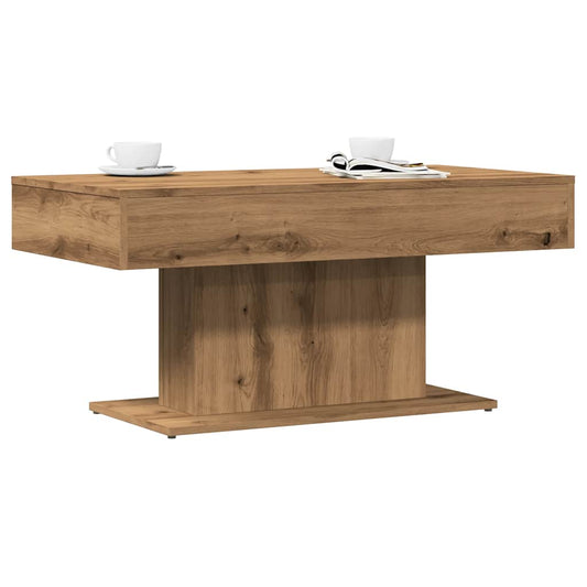 Coffee Table Artisan Oak 96x50x45 cm Engineered Wood