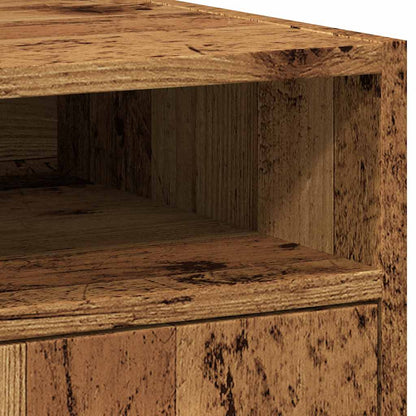 Cabinet with Wheels Old Wood 33x38x60 cm Engineered Wood